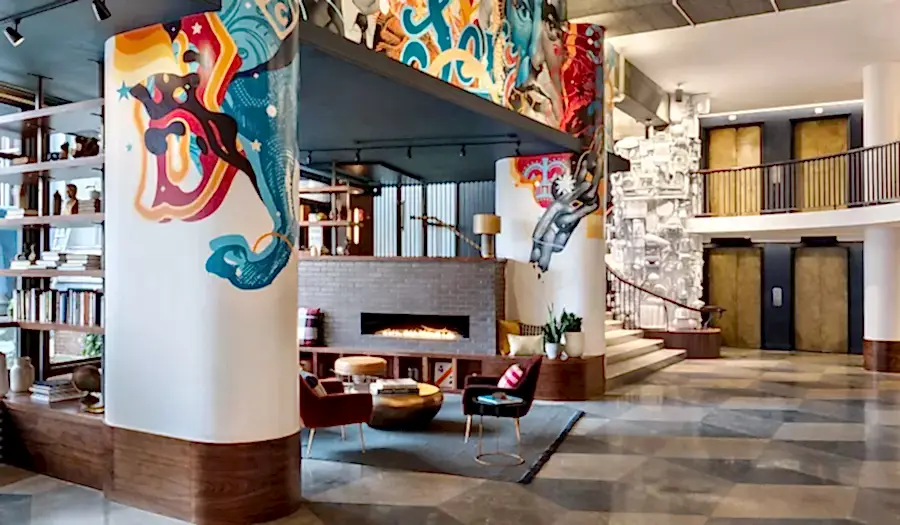 Lobby Lounge at the Revolution Hotel in Boston